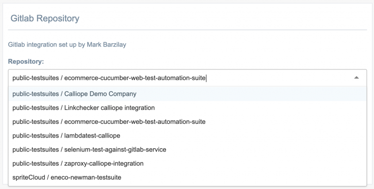 Calliope support CI integrations